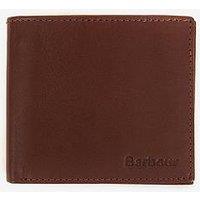 Barbour Colwell Leather Billfold Wallet - Brown