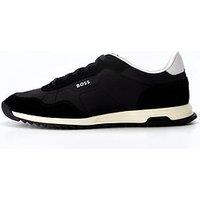 Boss Zayn Low Profile Nylon/Suede Lace Sneaker - Black/White