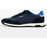 Boss Zayn Low Profile Nylon/Suede Lace Sneaker - Navy/White