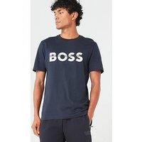 Boss Tee 1 Regular Fit Tonal Chest Logo T-Shirt - Dark Blue