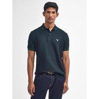 Barbour Haverton Tailored Tipped Polo Shirt - Dark Green