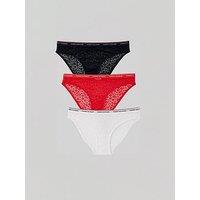 Tommy Hilfiger 3 Pack Lace Brief - Multi