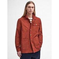 Barbour Jbs Supply Grindle Relaxed Canvas Pocket Overshirt - Orange