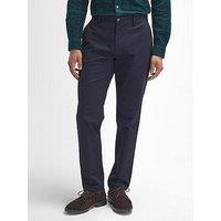 Barbour Sueded Sateen Slim Fit Trousers - Navy