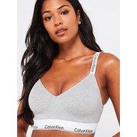 Calvin Klein Full Cup Lightly Lined Bralette - Grey