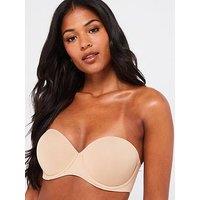Calvin Klein Push Up Strapless Bra - Beige