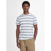 Barbour Short Sleeve Boldron Stripe T-Shirt - White