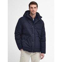 Barbour Brampton Hooded Padded Coat - Navy