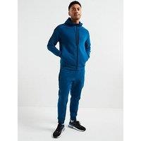 Boss Tracksuit Set Regular Fit Zip Thru Hooded Tracksuit - Blue