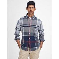 Barbour Long Sleeve Dunoon Tailored Tartan Shirt - Grey