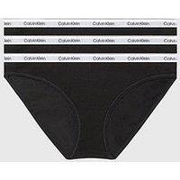 Calvin Klein Icon Logo 3 Pack Briefs - Black