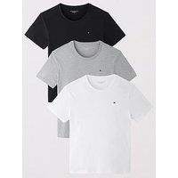 Tommy Hilfiger Signature Cotton Essential 3 Pack Loungewear T-Shirts - Assorted
