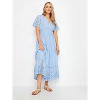 Long Tall Sally Broidery Hem Dress - Blue