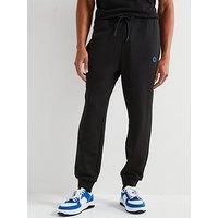 Hugo Blue Nompio Smiley Logo Cuff Joggers - Black