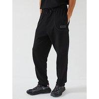 Hugo Blue Nipipepant Loose Fit M3 Reflect Pipe Cuff Joggers- Black