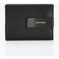 Calvin Klein Ck Glow Card Holder With Clip Wallet - Black