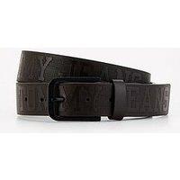 Tommy Jeans Adjustable Flag 3.5Cm Leather Belt - Dark Brown