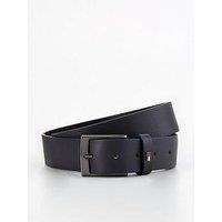 Tommy Hilfiger Adan Leather 3.5Cm Leather Belt - Navy