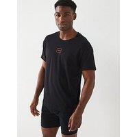 Hugo Laze Relaxed Fit Loungewear T-Shirt - Black