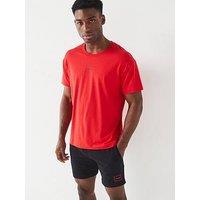 Hugo Laze Relaxed Fit Loungewear T-Shirt - Red