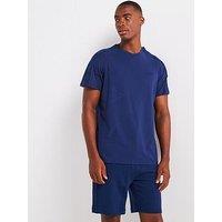 Hugo Tonal Logo Loungewear T-Shirt - Dark Blue