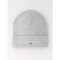 Tommy Jeans Linear Logo Beanie Hat - Light Grey