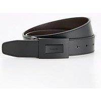 Calvin Klein Reversible Plaque 3.5Cm Leather Belt - Black/Brown