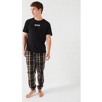 Boss Easy Long Set T-Shirt & Check Pants Pyjama Gift Set