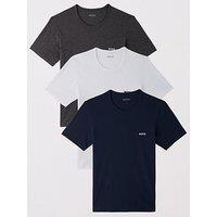Boss 3 Pack Of T-Shirts - Grey/Navy/White