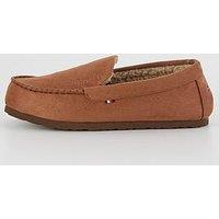 Tommy Hilfiger Hilfiger Suede Driver Slipper - Light Brown