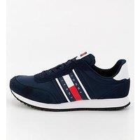 Tommy Jeans Flag Stripe Casual Essential Runners - Navy
