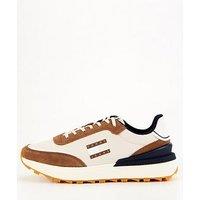 Tommy Jeans Suede Contrast Technical Runners - Light Brown