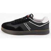 Tommy Jeans The Greenwhich Suede/Leather Retro Sneakers - Black