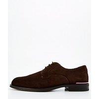 Tommy Hilfiger Core Rwb Hilfiger Suede Lace Up Shoes - Dark Brown