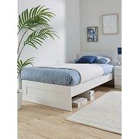 Everyday Taryn Kids Single Bed With Mattress Options (Buy & Save!) - White - Bed Frame With Standard Mattress