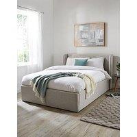 Very Home Camden End Lift Up Storage Ottoman Bed Frame With Mattress Options (Buy & Save! ) - Grey - Fsc Certified - Bed Frame With Microquilt Mattress