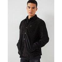 Hugo Egriso Oversize Cord Overshirt - Black