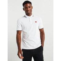 Hugo Deresino232 Slim Fit Short Sleeve Polo Shirt - White