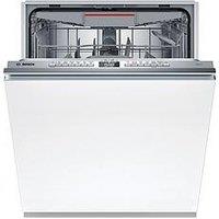 Bosch Series 4 Smv4Hvx00G Fullsize, 14-Place Settings Integrated Dishwasher - 6 Programmes, Vario Flex Baskets, Vario Drawer, 5 Options, Info Light, 46Db, 9L - Stainless Steel