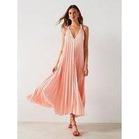 Mango Pleated Long Dress