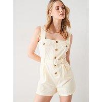 Mango Short Jumpsuit With Buttons