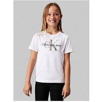 Calvin Klein Jeans Kids Calvin Klein Monogram Short Sleeve T-Shirt - White