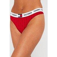 Tommy Hilfiger Heart Print Thong - Red