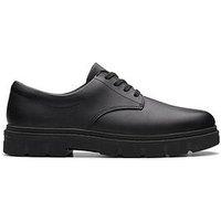 Clarks Youth Lorcam Loop Lace Leather School Shoe
