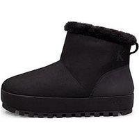 Calvin Klein Jeans Fleece Lined Slipper Boots - Black