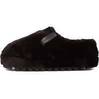 Calvin Klein Jeans Faux Fur Mule Slipper - Black