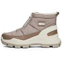 Tommy Jeans Zip Front Chunky Boots - Beige