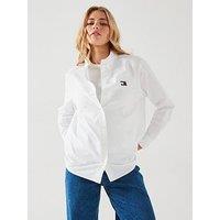 Tommy Jeans Badge Logo Relaxed Shirt - White