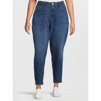 Tommy Jeans Plus Mom Jean - Blue