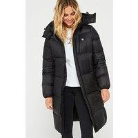 Calvin Klein Jeans Knee Length Padded Jacket - Black